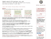 Tablet Screenshot of bmd-certificates.co.uk